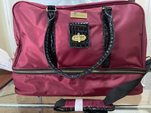 Samantha Brown Drop Bottom Bag-BURGUNDY-NEW