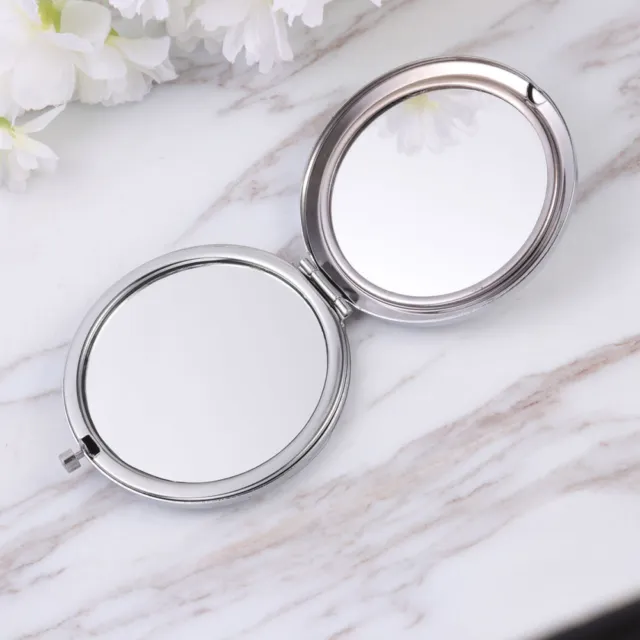 5 Pcs Sac À Main En Forme De Coeur Miroir Compact Maquillage Cristal