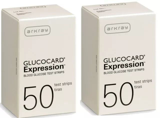 Arkray Glucocard Expresión 100 Tiras Reactivas Para Glucosa Cuidado