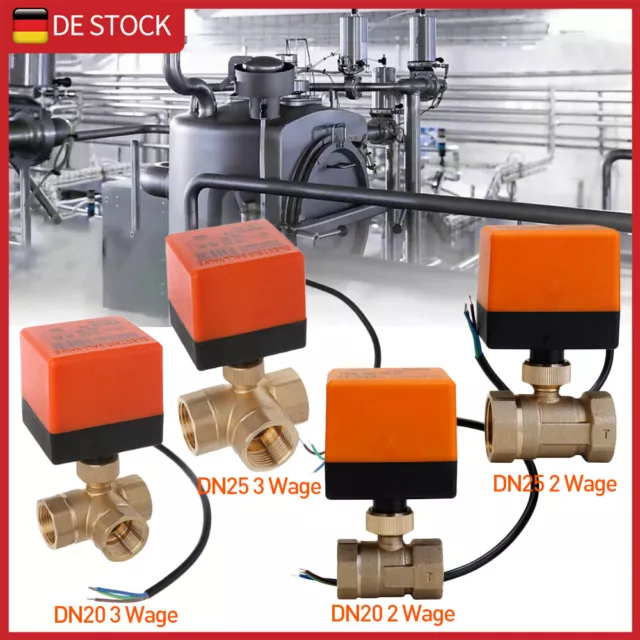 2/3 Wege 3/4"-1 Zoll Zonenventil Kugelventil Umschaltventil Motorkugelhahn 230V