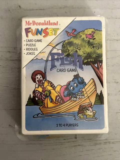 Mcdonald’s Funset Fish Card Game Pack Of Cards Vntg (1992)  (New Sealed Pack)
