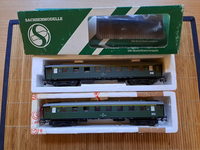 2X SACHSENMODELLE 14261 H0 Eilzugwagen DR OVP EUR 29,99 - PicClick DE