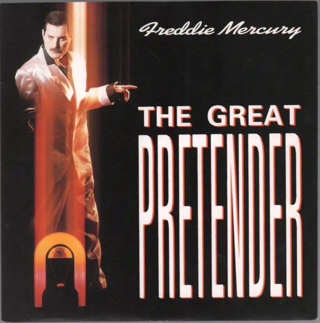 Freddie Mercury Great Pretender 7" vinyl UK Parlophone 1987 silver injection