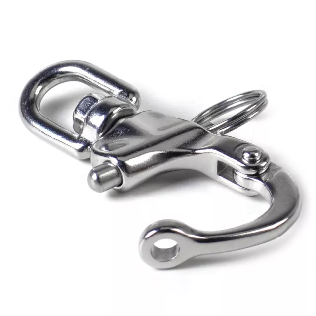 Mousqueton Manille Pivot en acier inoxydable Marine Bateau Yacht Snap Shackle x1 3