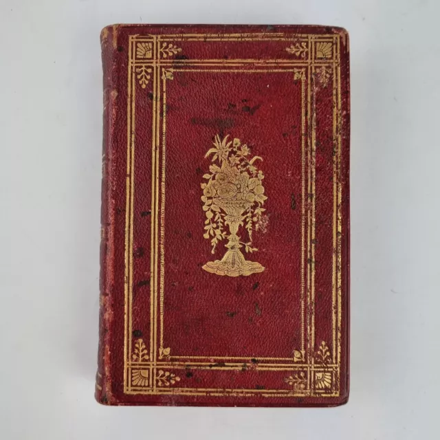 Life And Poetical Works Of Thomas Campbell 1856 Red Leather Binding T. Nelson