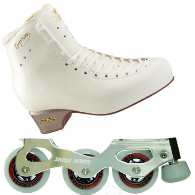Edea Overture  White + Snow White + Speed Max Wheels. InLine Figure Skates