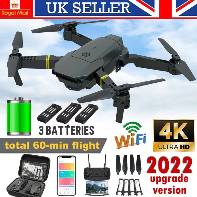 3 Batteries Drone X Pro 4K HD Selfie Camera WIFI FPV GPS Foldable RC Quadcopter