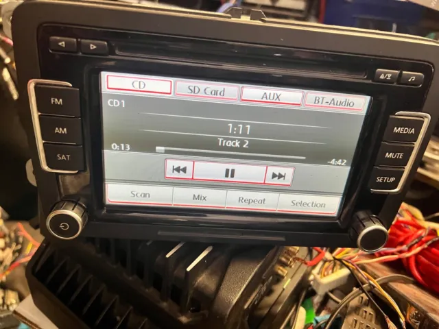 Touch Screen Radio Stereo 6 Cd Changer Vw Jetta Passat Cc 2010-2015 1K0035180Ac