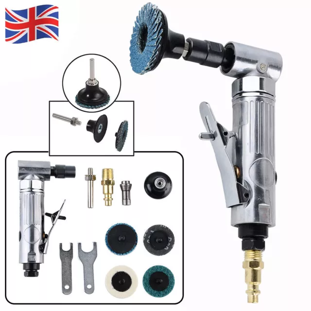 90 Degree 1/4" Air Angle Die Grinder Pneumatic Grinding Machine Cut Off Polisher