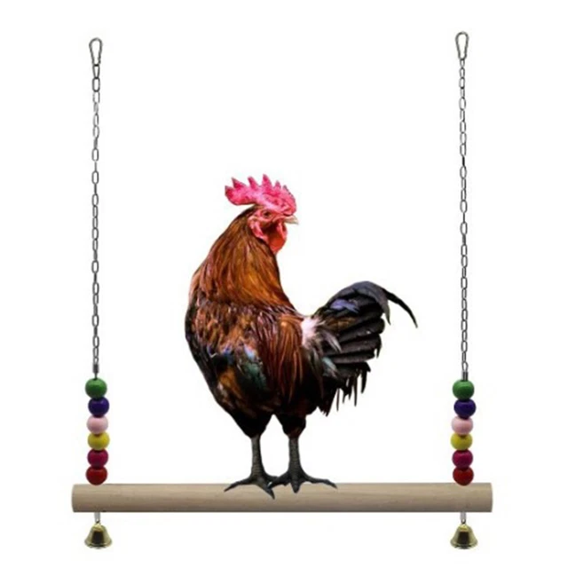 Chicken Swing Birds Biss Spielzeug   Stand Barsch für große Vögel Huhn