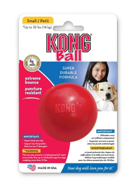 Kong Jouet Kong Ball Rouge Small 6 Cm
