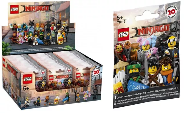 LEGO 71019 - 20x Bustine / Minifigures SERIE The Ninjago Movie - SEALED PACKETS