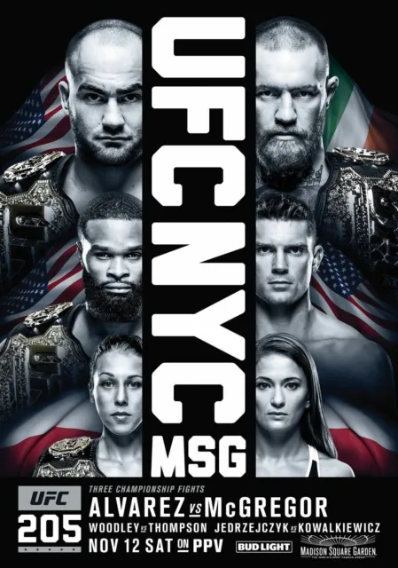 Poster UFC 205 Conor McGregor vs. Eddie Alvarez 260gsm varie misure