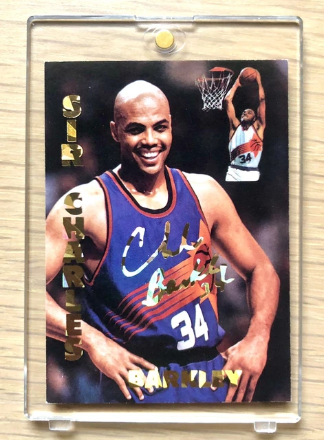 CHARLES BARKLEY SPORTS Stars USA Sir Charles Auto Gold NT-MINT