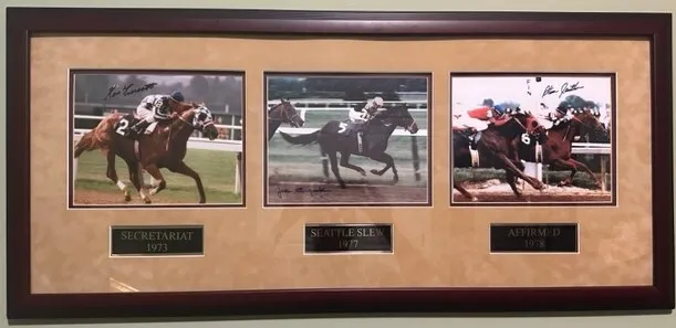 Decade of Champions Secretariat Seattle Slew Affirmed Signed Certificate of Auth