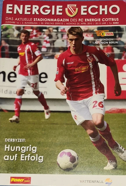 2009/10 2.BUNDESLIGA FC Energie Cottbus 1.FC Union Berlin EUR 1,00
