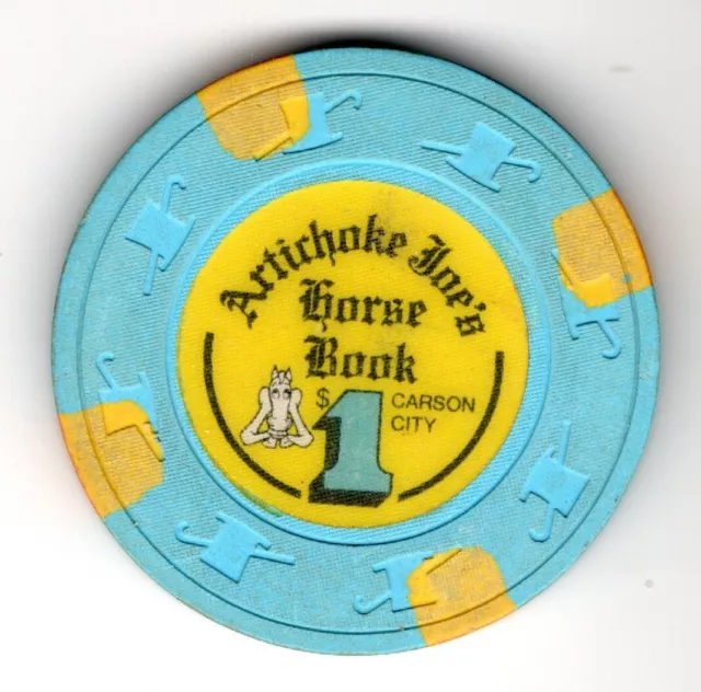 Artichoke Joe's Horse Book $1 Gaming Chip, Carson City NV
