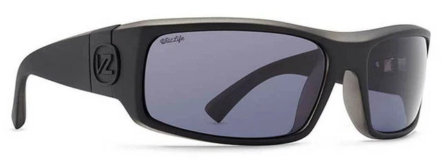 Von Zipper Kickstand Sunglasses - Black Satin / Wild Vintage Grey Polarized