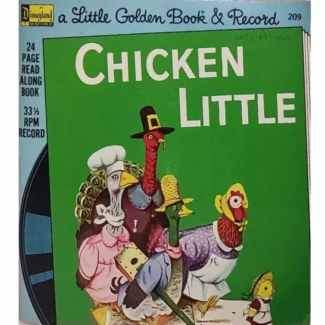 Disneyland Records A Little Golden Book & Record Chicken Little 2