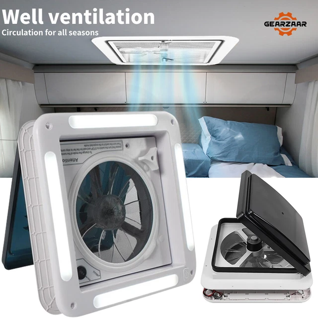 12V ROOF VENT Fan Camper Van Motorhome RV Caravan Skylight Vent with