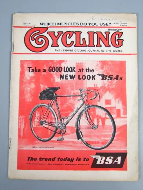 Cycling 1955 February 17 Vintage Road and Touring Bikes Bicycles Magazine