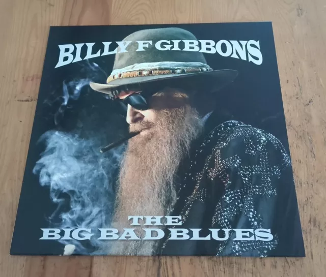 2018 UNPLAYED Red Vinyl BILLY GIBBONS ZZ TOPS LP BIG BAD BLUES SNAKEFARM INNER