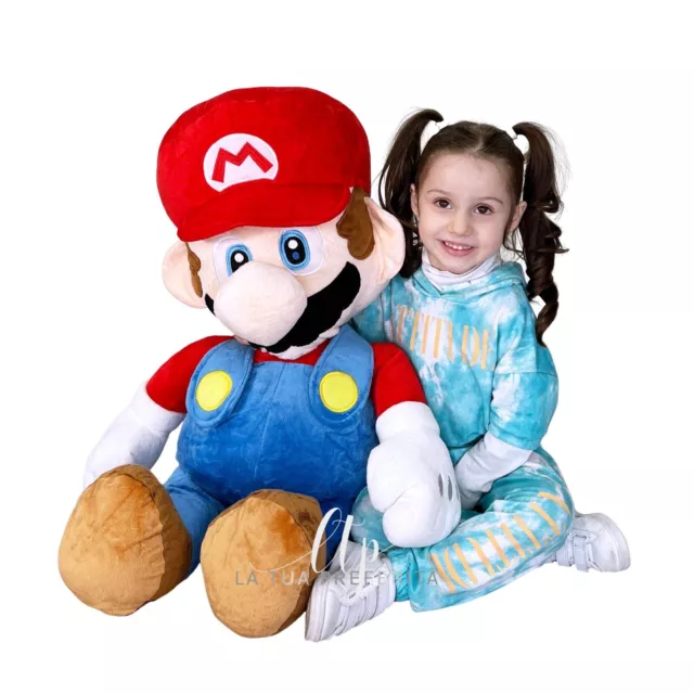 Super Mario Bros (90cm) Peluche Géant, Original Nintendo Enfants Garçons 2