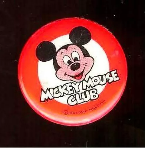Mickey Mouse Club  pin Vintage pinback button Walt Disney Productions