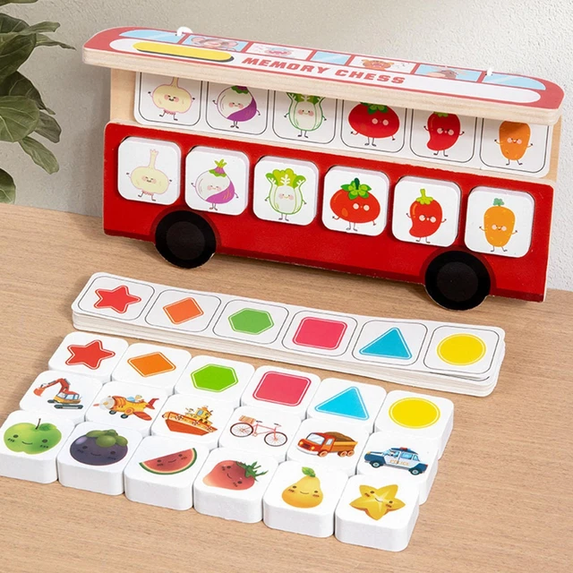 Domino Animaux En Bois – Jeu De Mémoire Safari – 28 Cartes – Boîte De Rangement – Cadeau Éducatif Dès 3 Ans – ZJRung