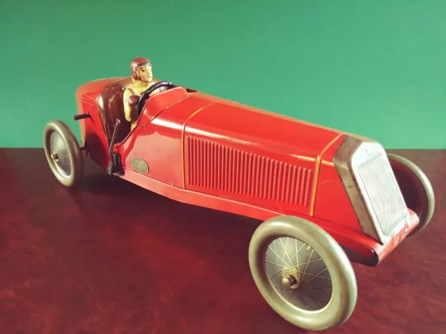 Rarität 1930er JEP Delage Rennwagen Blechspielzeug Racer