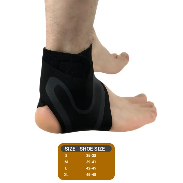 Supporto caviglia elastico tutore alla caviglia nero per esercizio