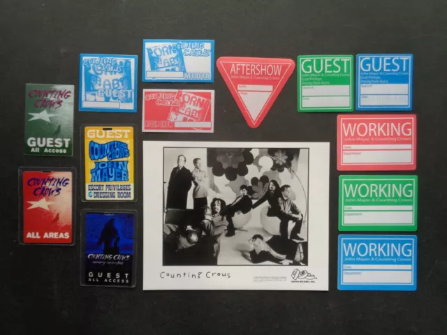 COUNTING CROWS,Promo photo,13 rare "OTTO"  Backstage passes,