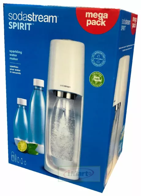 SodaStream Spirit Sparkling Water Fizzy Drink Maker Megapack Soda Stream Machine