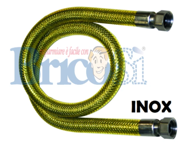 Tubo corazzato 3/4ÜM x 3/4ÜM Arco, Tubo flessibile DN19 con Treccia