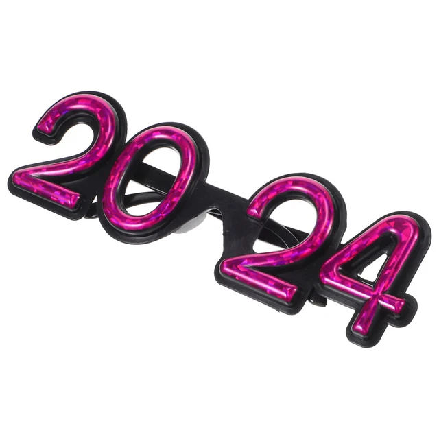 1PC CREATIVE NEW Year Party Photo Props 2024 Glasses Graduation Party
