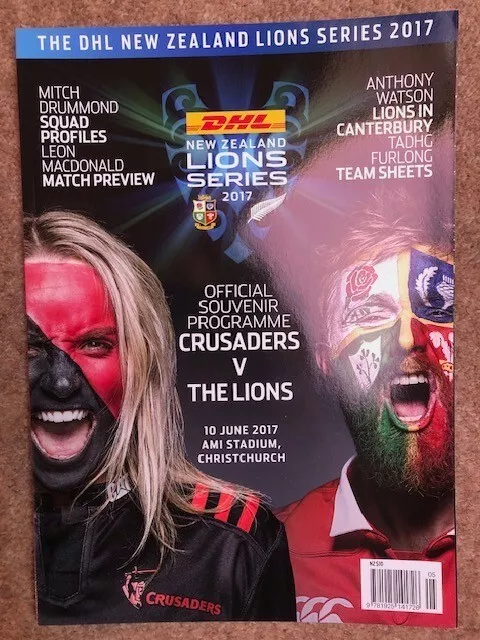 BRITISH & IRISH LIONS v CRUSADERS NEW ZEALAND 2017 OFFICIAL PROGRAMME