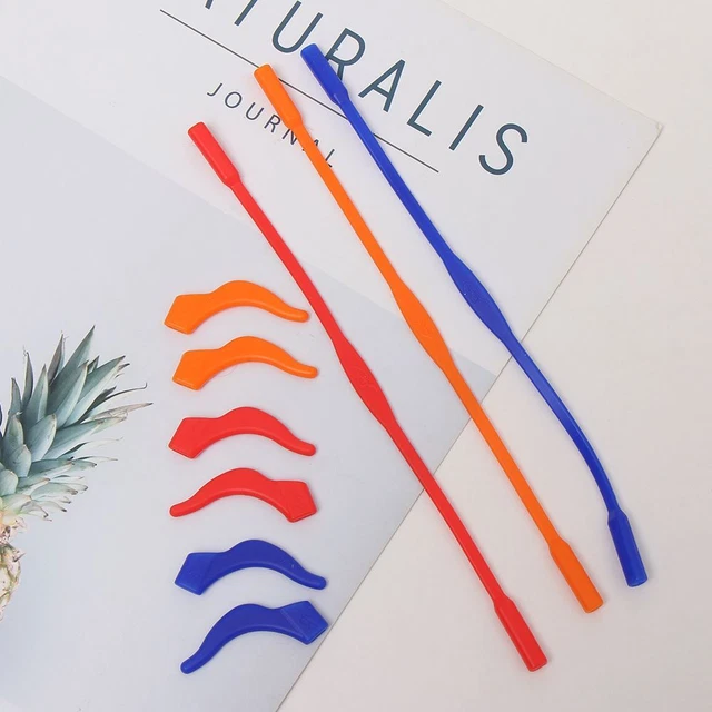 Occhiali antiscivolo silicone ganci auricolari maniglie per occhiali supporto occhiali fascia antiscivolo