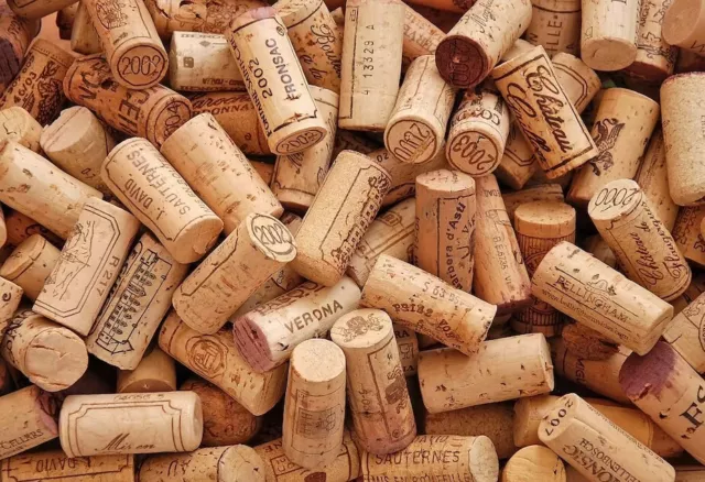 10 individual x Used Wine Corks. Mixed variety - Ideal for Craft