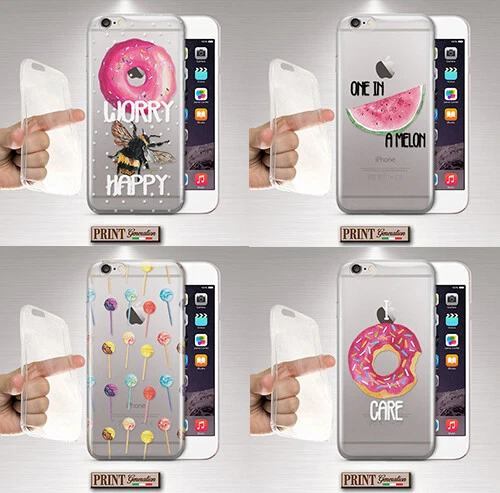 Cover for Motorola, VIVO, TCL, Donuts, Silicone, Soft, Phrases, Pressed, Cute,