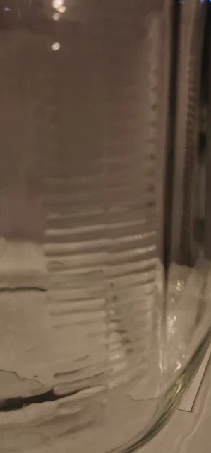 Hoosier Style Jar With Ribbed Edges 2