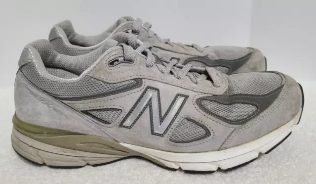 Zapatos para correr New Balance 990v4 gris gamuza hechos en EE. UU. M990GL4 para hombre talla 12,5 2E