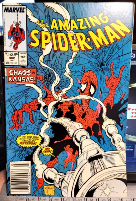 The Amazing Spider-Man #302 Newsstand (Jul 1988, Marvel)