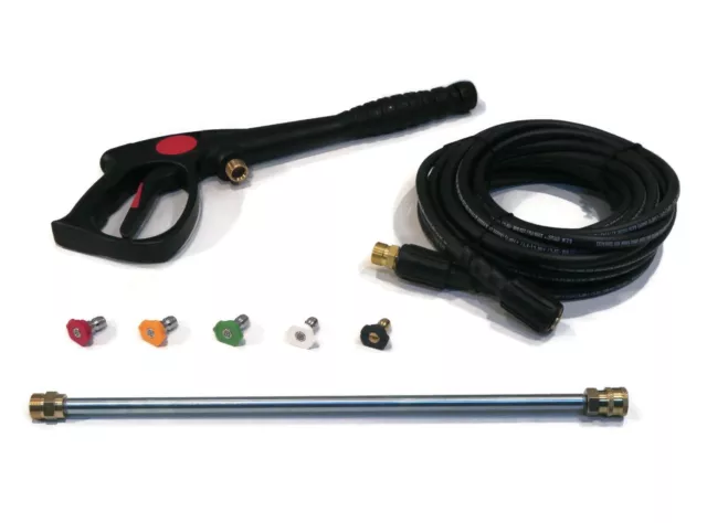 SPRAY GUN, LANCE, HOSE & TIPS KIT for Power Pressure Washer Water Pumps