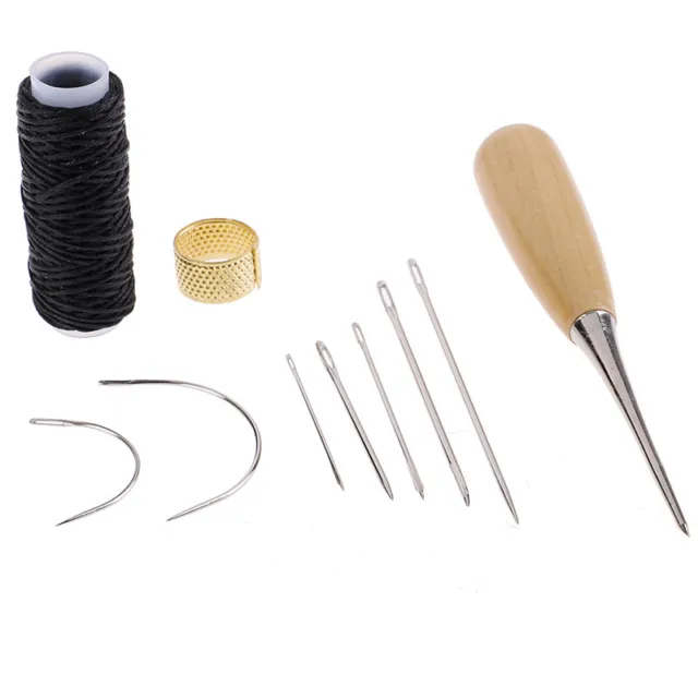Sewing Needle Awl Leather 1 Set-Stitching Needles Shoe Repair Leather Craft  Tool