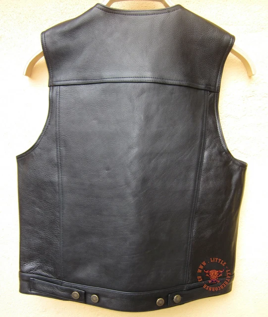 Damen Weste Biker Motorrad Lederweste Kutte GR.:M NEU! Running Bear