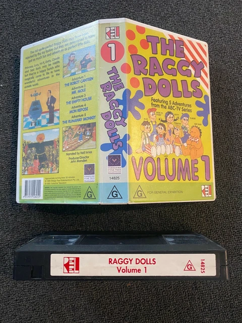 VERY RARE CHILDREN'S VHS Video - The Raggy Dolls Volume 1 (ABC/Tyne ...
