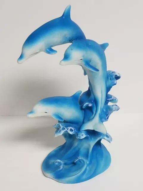 Marine Life Three Dolphins Figurine Statue