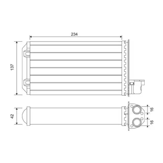 Wärmetauscher Innenraumheizung VALEO 883965 für Peugeot 205 I 309 II