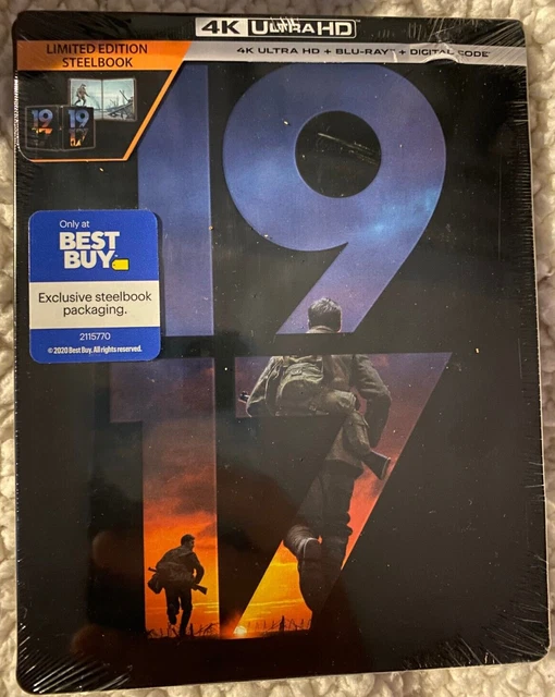 1917 4K - UHD 4K  Blu-ray  Digital Copy  Best Buy Exclusive STEELBOOK Sealed