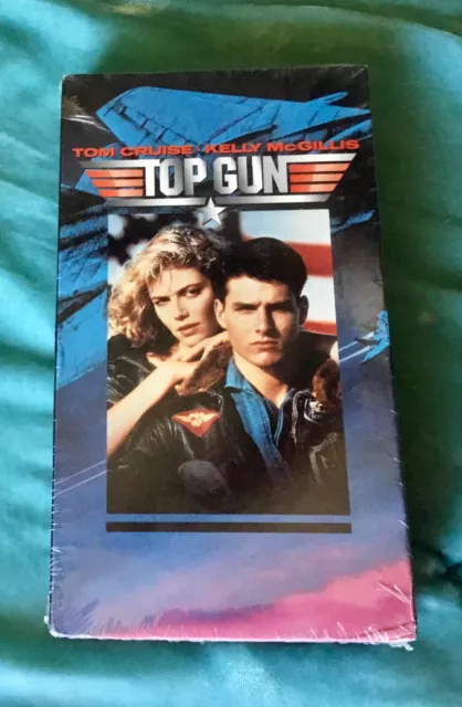 Top Gun VHS 1996 Brand New Sealed Paramount Watermarks on Spine and Foil Seal!